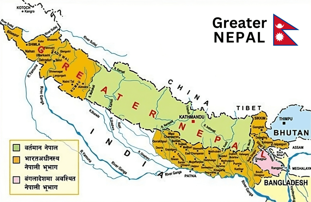 Greater Nepal full map HD free download
