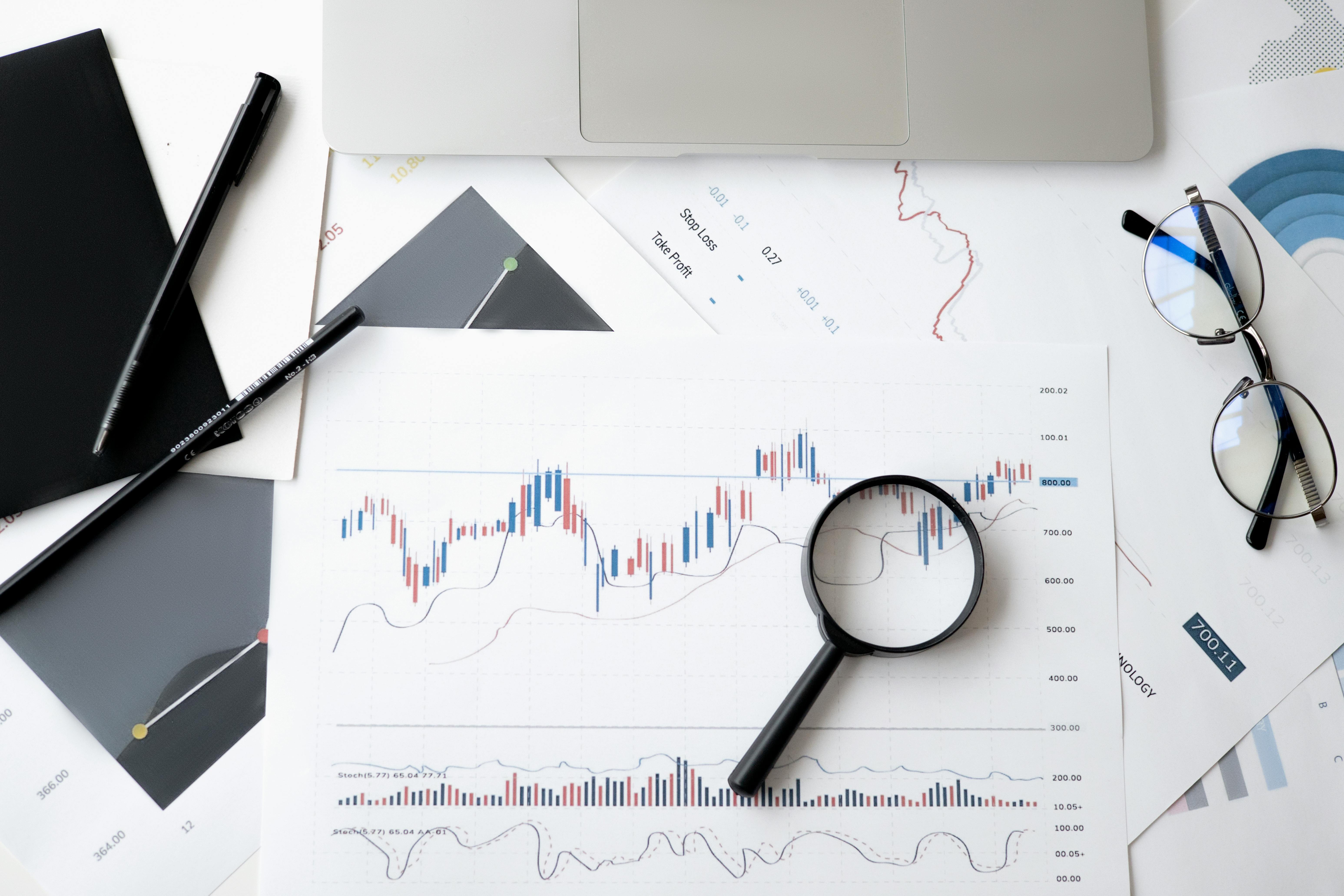 Analysing digital marketing analytics on a laptop