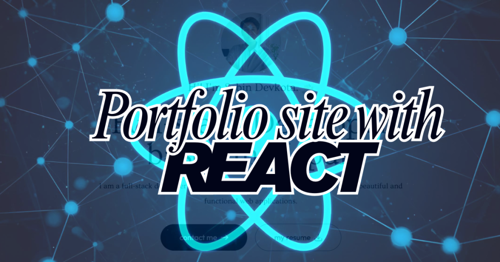 Portfolio site with React